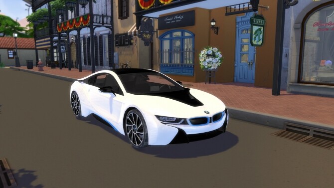 Sims 4 2014 BMW i8 at Modern Crafter CC