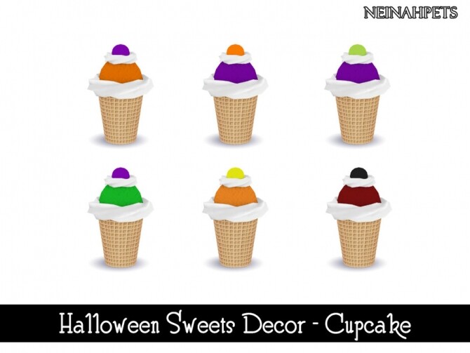 Sims 4 Halloween Sweets Decor by neinahpets at TSR
