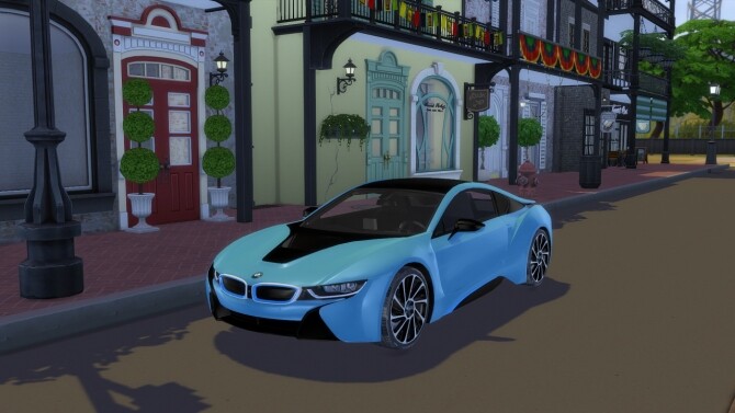 Sims 4 2014 BMW i8 at Modern Crafter CC