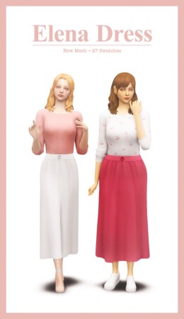 Elena Dress at Sims4Nicole