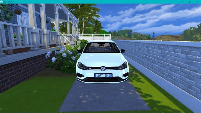 Sims 4 Volkswagen Golf R at LorySims