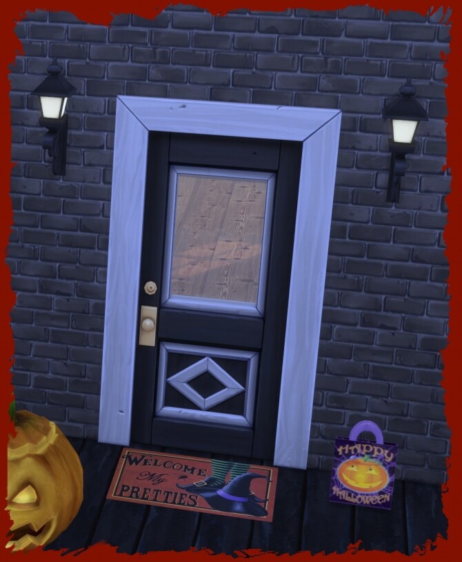 Sims 4 Halloween 2020 doormat by Chalipo at All 4 Sims