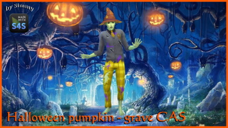 Two Halloween CAS backgrounds by Simmy at All 4 Sims