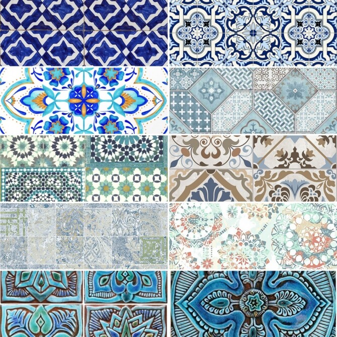 Sims 4 Moroccan tiles at Simspiration Builds