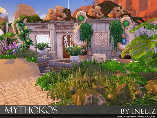 Sims 4 Mythokos restaurant by Ineliz at TSR