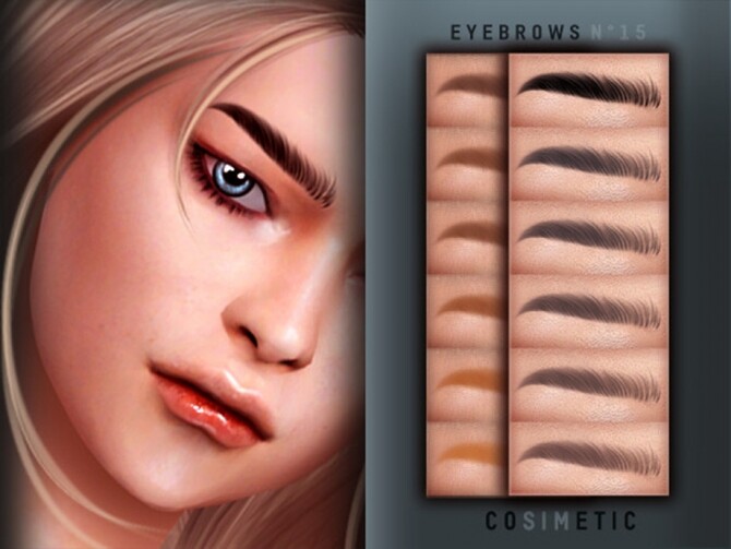 Sims 4 Eyebrows N15 by cosimetic at TSR