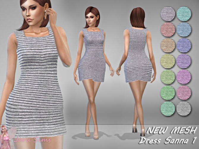 Sims 4 Dress Sanna 1 by Jaru Sims at TSR
