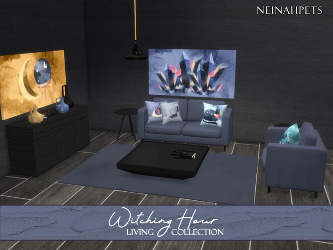 Sims 4 Witching Hour Living by neinahpets at TSR