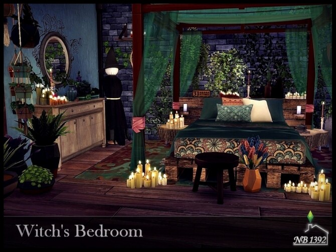 Sims 4 Witchs Bedroom by nobody1392 at TSR