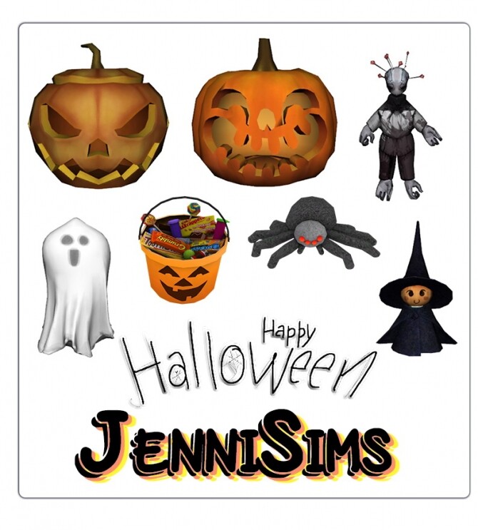 Sims 4 DECORATIVE HALLOWEEN Grab Your Broom 7 ITEMS at Jenni Sims