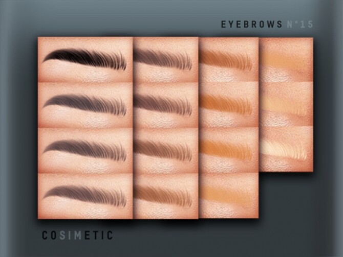 Sims 4 Eyebrows N15 by cosimetic at TSR