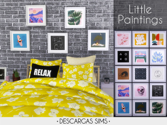 Sims 4 Little Paintings at Descargas Sims