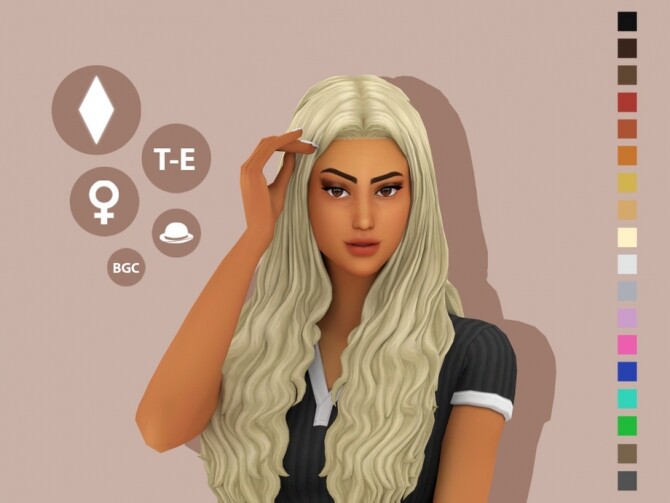 Sims 4 Tori Hairstyle by simcelebrity00 at TSR