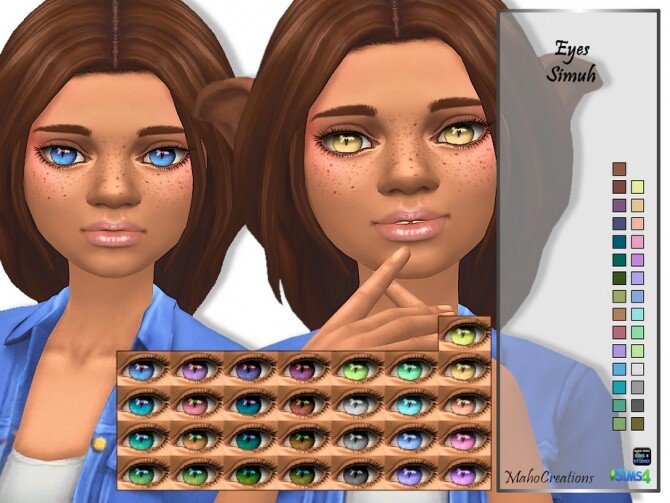Sims 4 Eyes Simuh Set by MahoCreations at TSR