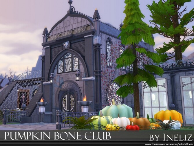 Sims 4 Pumpkin Bone Club by Ineliz at TSR