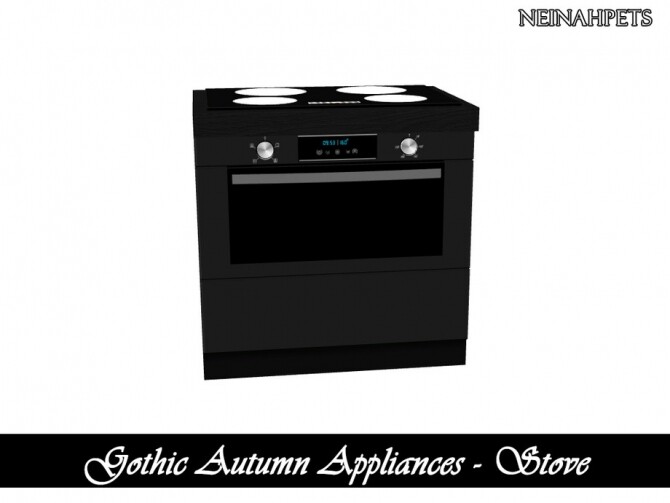 Sims 4 Gothic Autumn Appliances by neinahpets at TSR