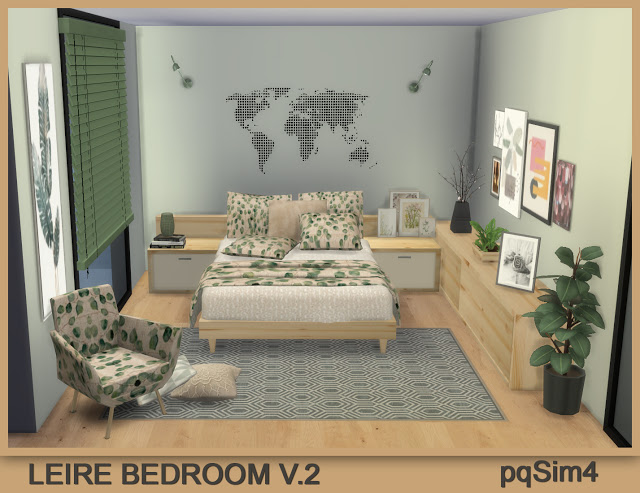 Sims 4 Leire Bedroom V.2 at pqSims4