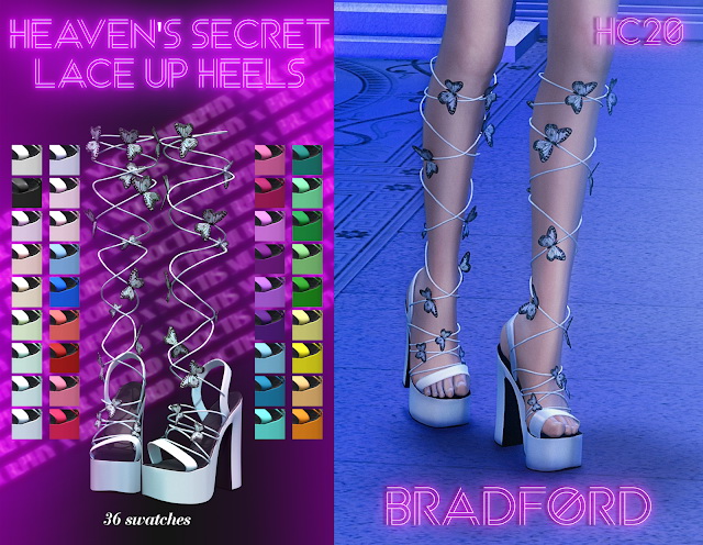 Sims 4 Heavens Secret Lace Up Heels at MURPHY