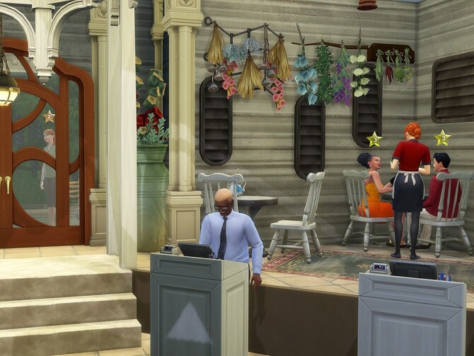 Sims 4 Mythokos restaurant by Ineliz at TSR