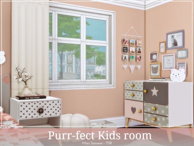 Sims 4 Purrfect Kids room by Mini Simmer at TSR