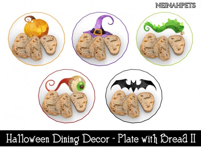 Sims 4 Halloween Dining Decor by neinahpets at TSR