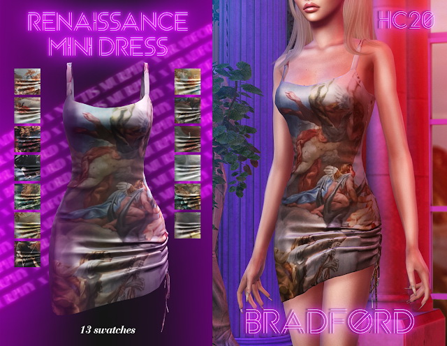 Sims 4 Renaissance Mini Dress at MURPHY