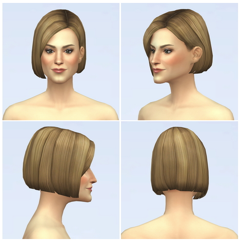 Sims 4 Short Bob Hair at Rusty Nail
