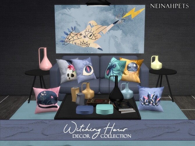 Sims 4 Witching Hour Decor by neinahpets at TSR