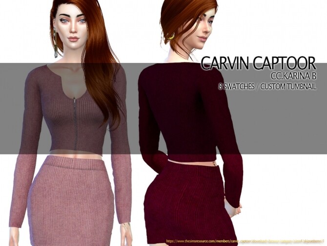 Sims 4 Karina S skirt by carvin captoor at TSR