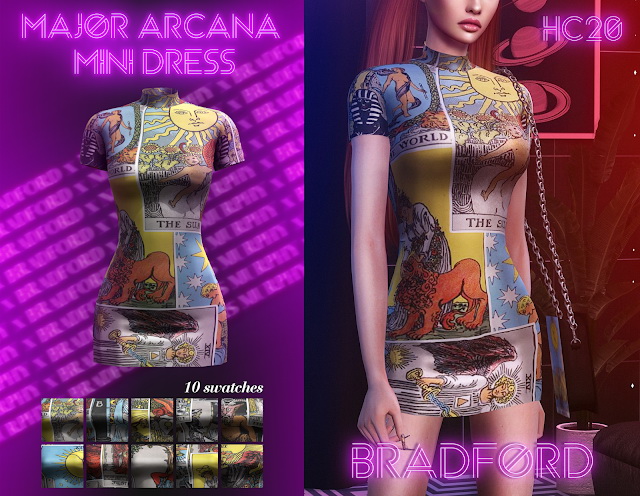 Sims 4 Major Arcana Mini Dress at MURPHY