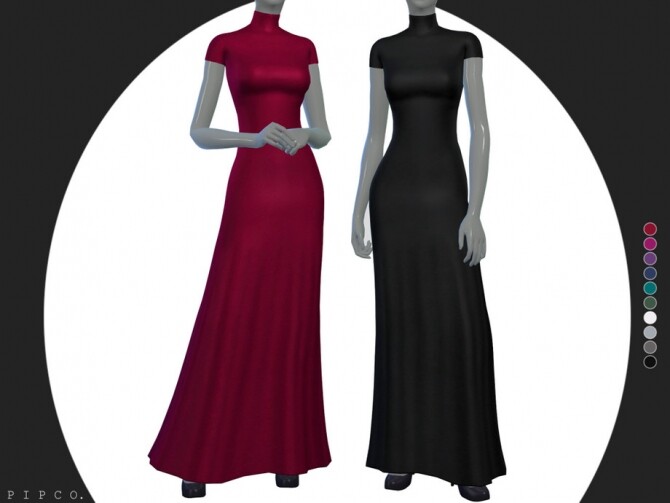 Sims 4 Lila gown by pipco at TSR