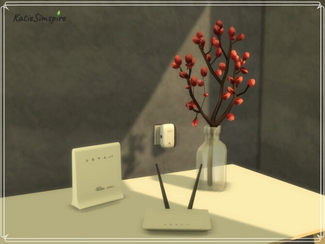 Sims 4 WiFi Routers by Katiesimspire at TSR