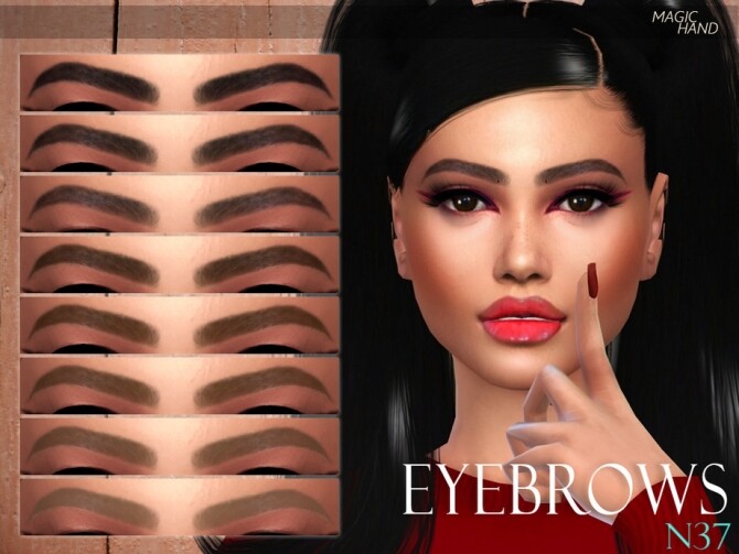 Sims 4 MH Eyebrows N37 by MagicHand at TSR