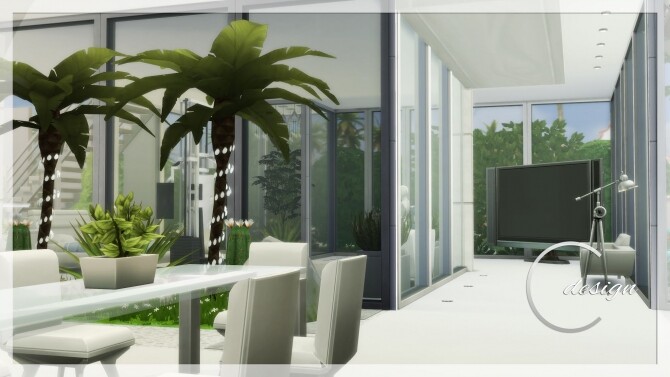 Sims 4 Glass Oasis Home at Cross Design