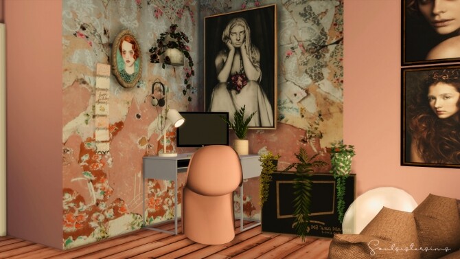 Sims 4 Cluttery Girly Apartment at SoulSisterSims