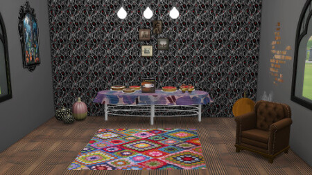 12 Halloween Wallpapers at TaTschu`s Sims4-CC