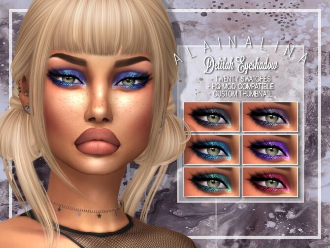 Sims 4 Delilah Eyeshadow at AlainaLina
