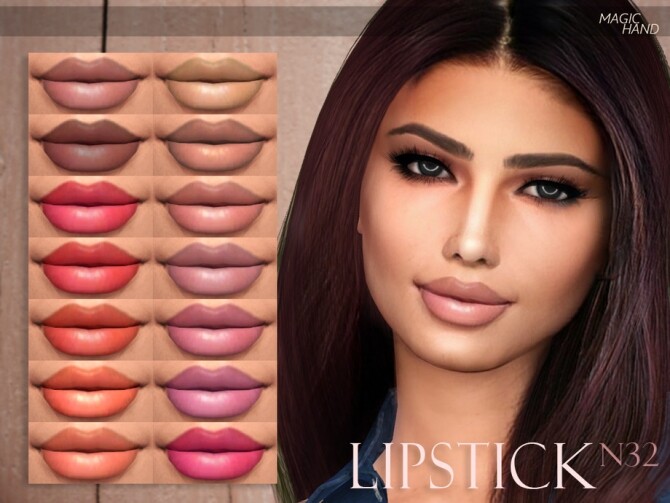 Sims 4 Lipstick N32 by MagicHand at TSR