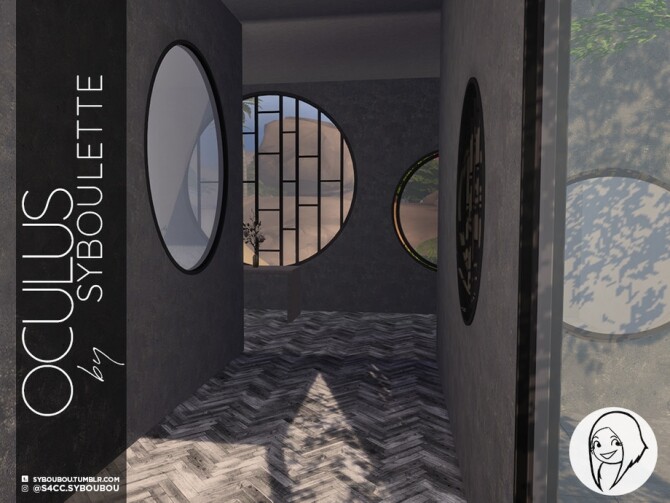 Sims 4 Oculus Window Set by Syboubou at TSR