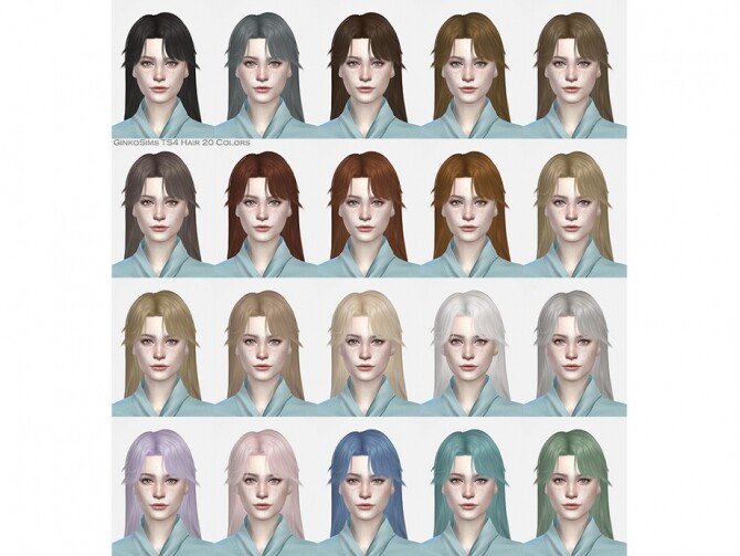 Sims 4 Female Hair G12 by Daisy Sims at TSR