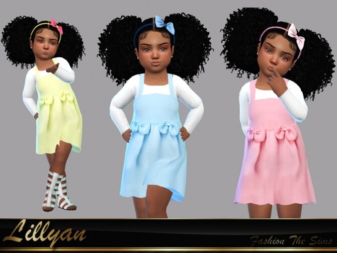 Sims 4 Dress Renata baby by LYLLYAN at TSR