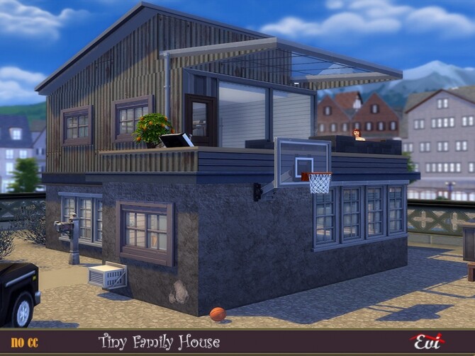 Sims 4 Tiny Family Home by evi at TSR
