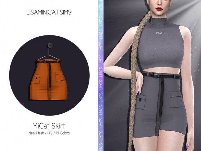 Sims 4 LMCS MiCat Skirt by Lisaminicatsims at TSR