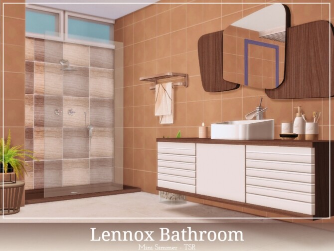 Sims 4 Lennox bathroom by Mini Simmer at TSR
