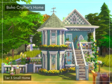 Boho Crafters Tier 3 Small Home by A.lenna at TSR