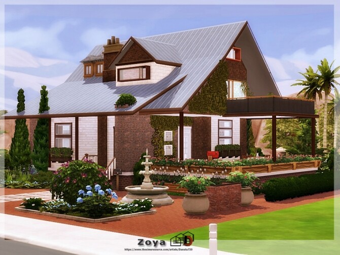 Sims 4 Zoya home by Danuta720 at TSR