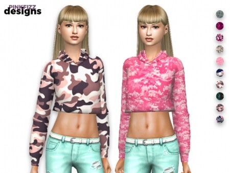 Cropped Hoody by Pinkfizzzzz at TSR