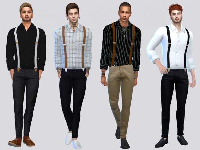 Sims 4 Mister Suspender Top by McLayneSims at TSR