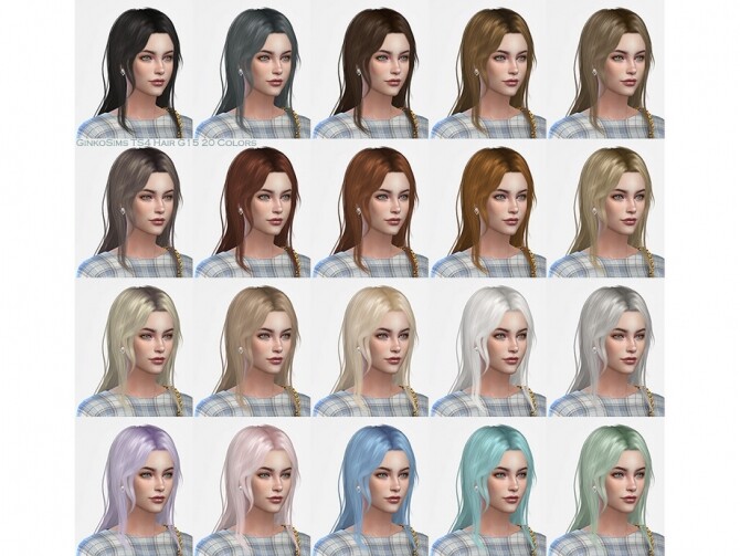 Sims 4 Female Hair G15 by Daisy Sims at TSR