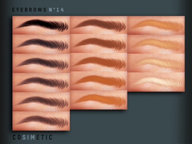 Sims 4 Eyebrows N14 by cosimetic at TSR